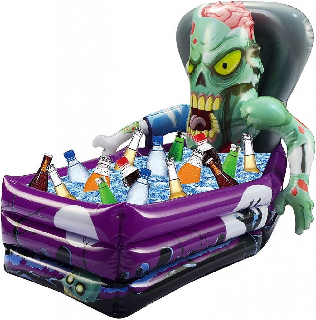 Zombie Drink Cooler for Halloween Themed Pool Parties