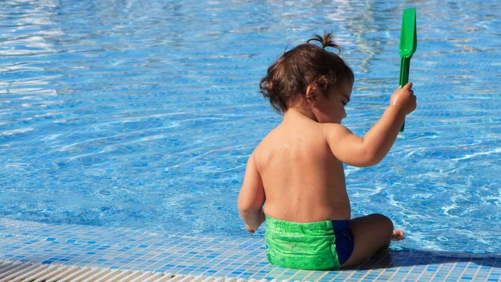 Swim diapers are a major contributing factor for fecal matter in public pools.