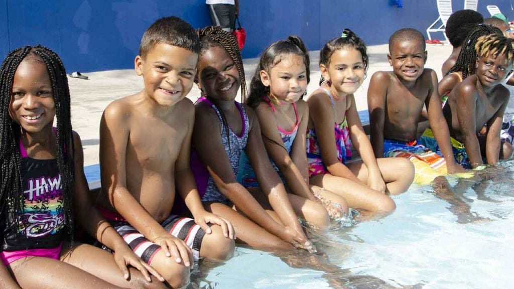 World's Largest Swimming Lesson is an event that promotes water safety.
