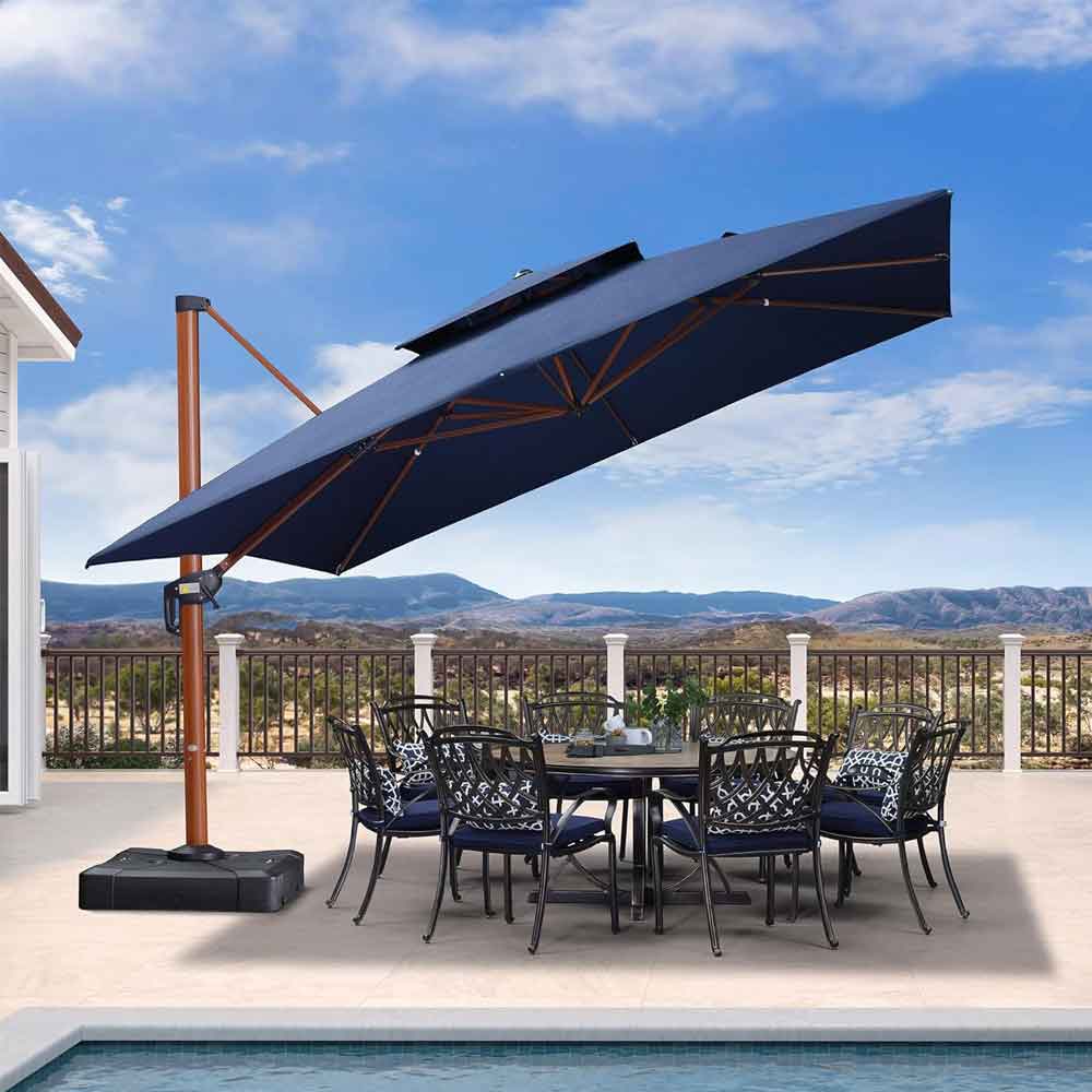 PURPLE LEAF Cantilever Pool Umbrella