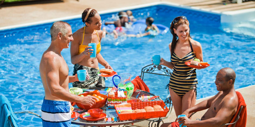 Throw a patriotic pool party - families everywhere will be celebrating poolside this 4th of July. Photo Credit: Lyon Financial