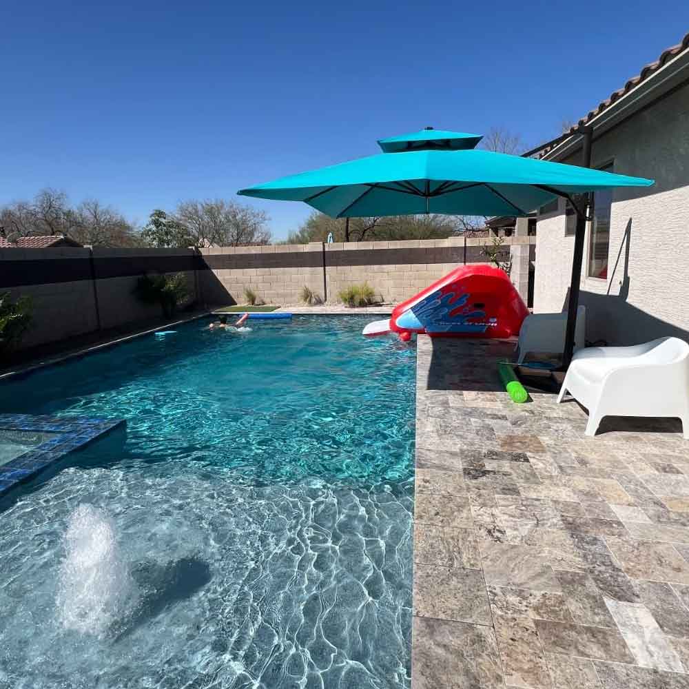 10' X 13' Pool & Patio Cantilever Umbrella by Deconk