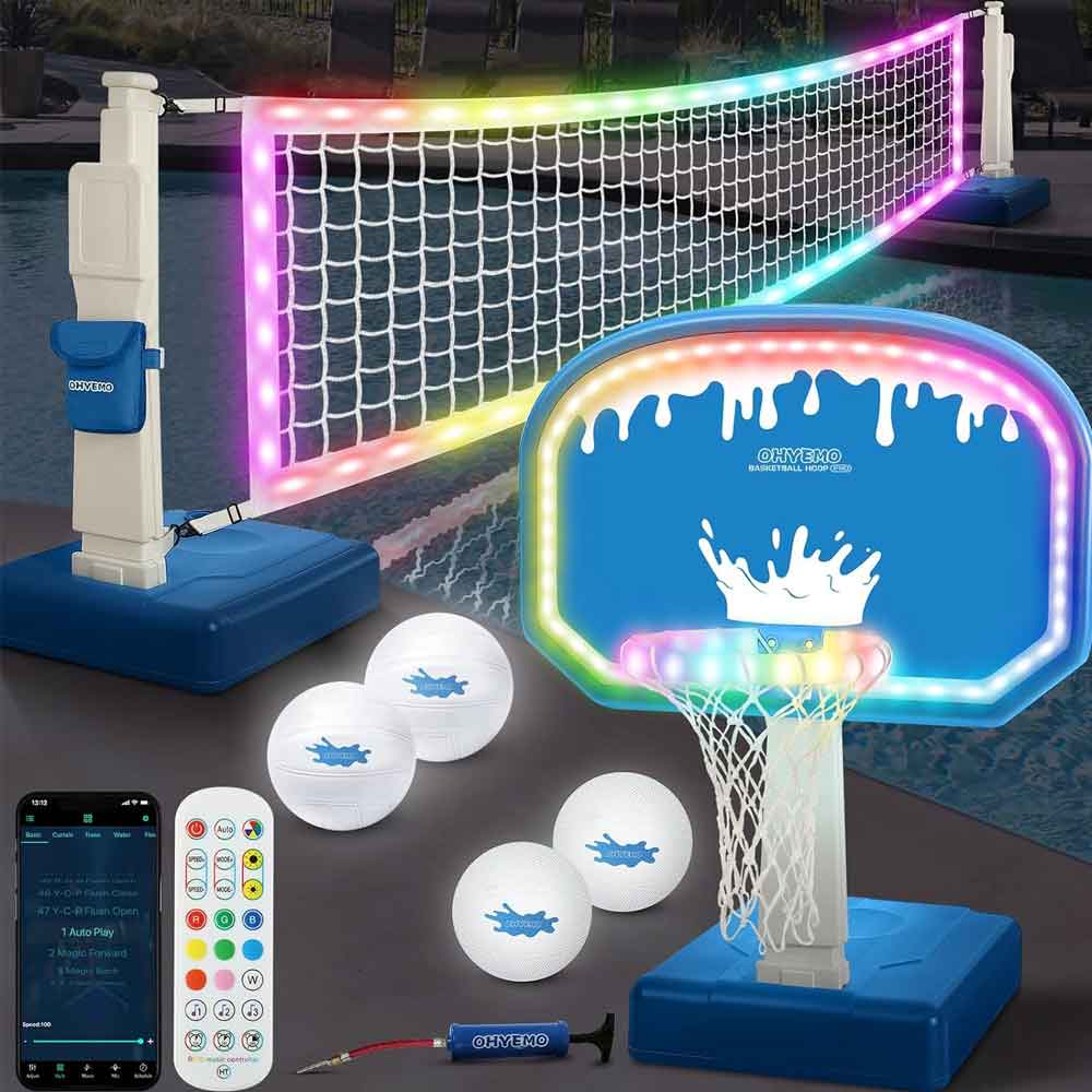 LED Pool Volleyball & Basketball Game