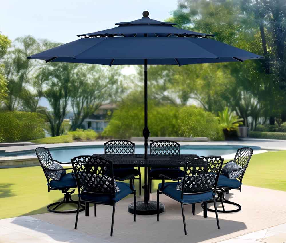 10ft 3 Tier Pool Umbrella by PHI VILLA 