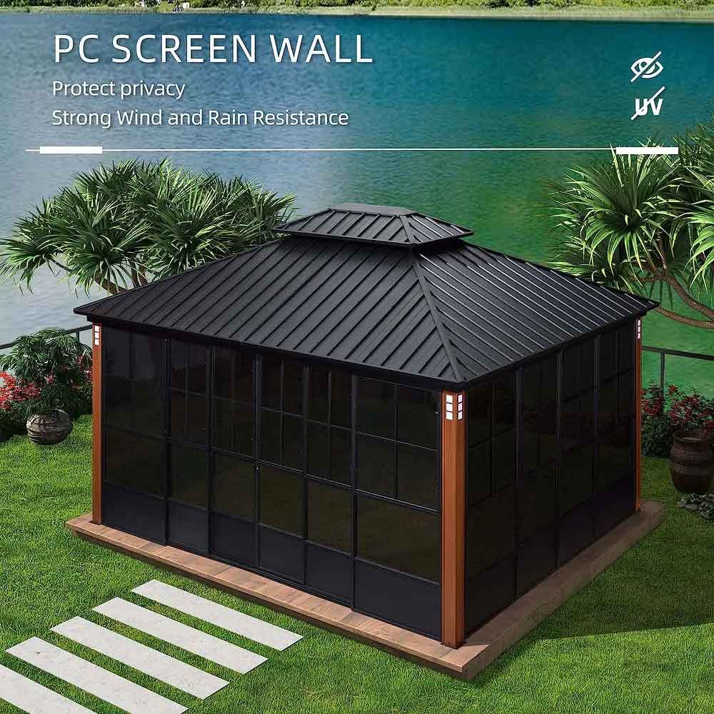 PC Screen Walls protect privacy and provide strong wind and rain resistance.