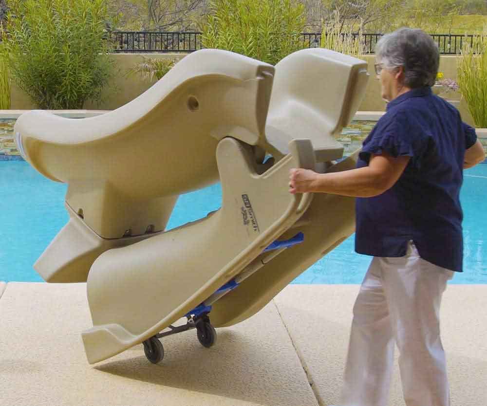 SlideAway Removable In-Ground Pool Slide by S.R. Smith 