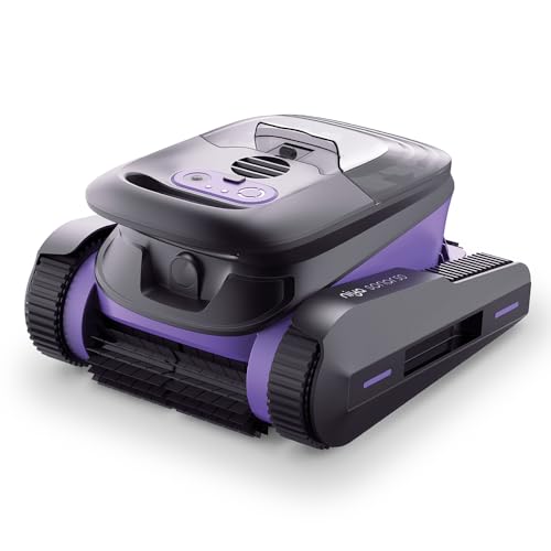 Niya Sonar 50 Cordless Robotic Vacuum Pool Cleaner from The Creators of Dolphin, up to 40 FT in Length, Scrubber Brush with Waterline Cleaning