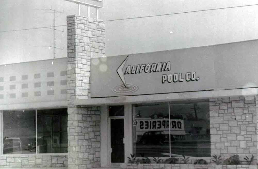 Photograph of California Pools' first original location. Photo Credit: California Pools