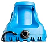 Little Giant APCP-1700 115-Volt, 1/3 HP, 1745 GPH, Automatic, Submersible, Swimming Pool Cover Pump with 25-Ft. Cord, Light Blue, 577301