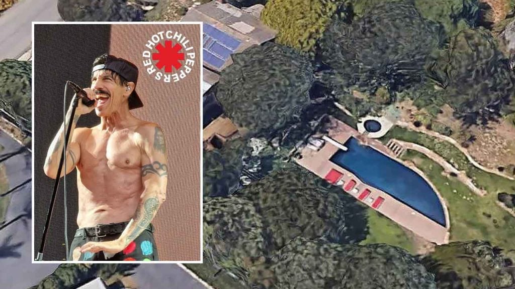 Rockstar Pools: Anthony Kiedis from Red Hot Chili Peppers | Photo Credit: Google Maps | Wikipedia
