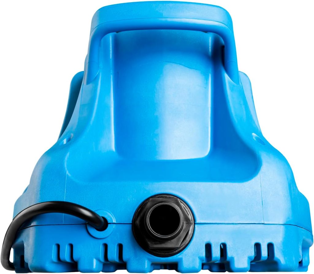 Little Giant APCP-17000 Pool Cover Pump shown in light blue