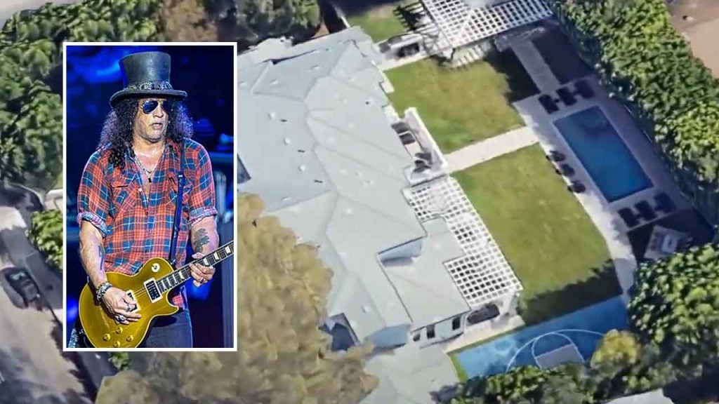 Slash is one rockstar who puts a premium on his pool and outdoor living experience. Photo Credit: Google Maps  Wikipedia