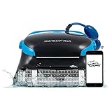 Dolphin Nautilus CC Plus Wi-Fi Automatic Robotic Pool Vacuum Cleaner, Always Cleaning, Never Charging, with Wall Climbing Scrubber Brush, Ideal for In-Ground Pools up to 50 FT in Length