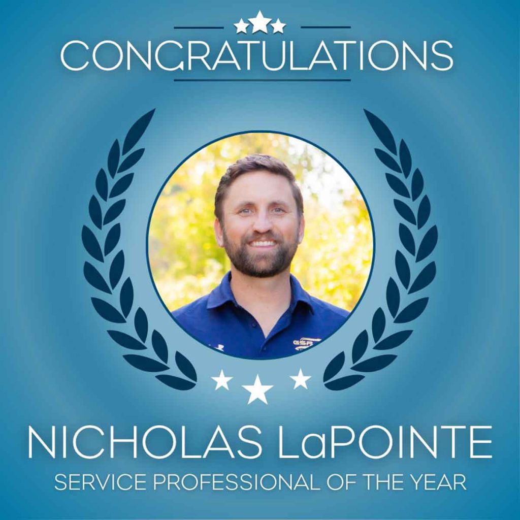 Service Professional of the Year - Nicholas LaPointe, Golden State Pools - 2025 PHTA Superlative Award Recipient