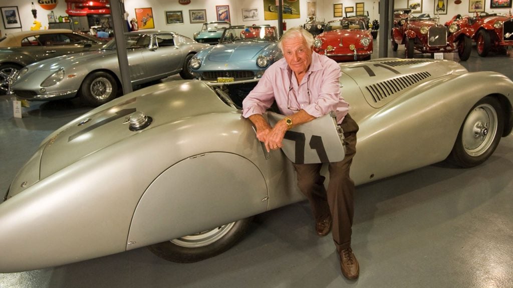 Oscar Davis - CEO of Hayward Pool Products photographed with his rare car collection