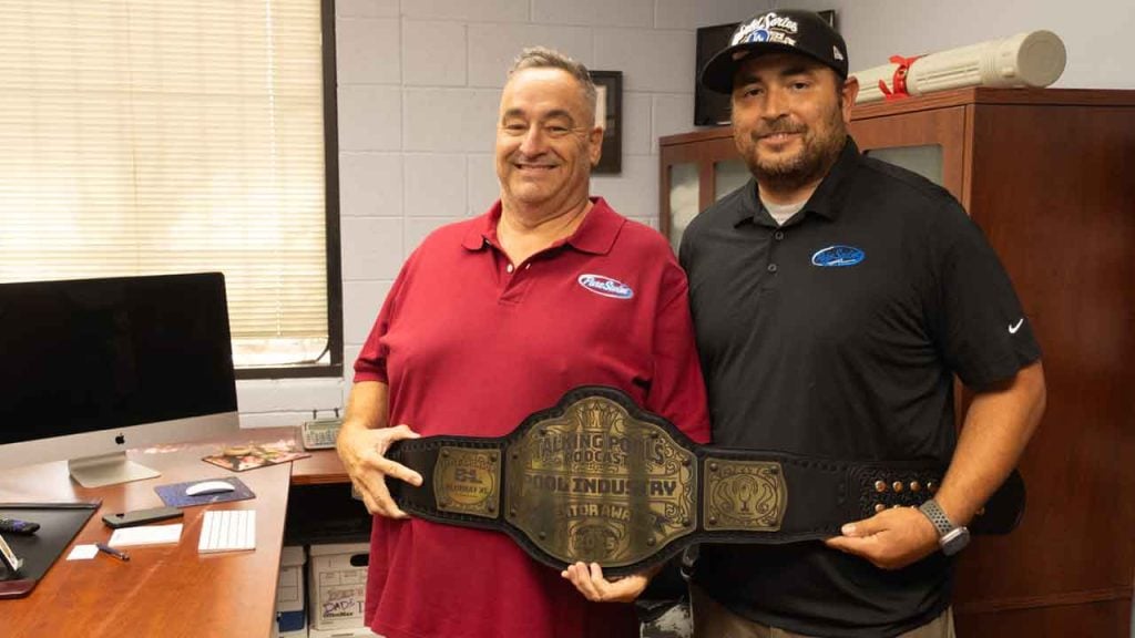 Rich Gallo is the first recipient of the Talking Pools Podcast - Mentor of the Year Award